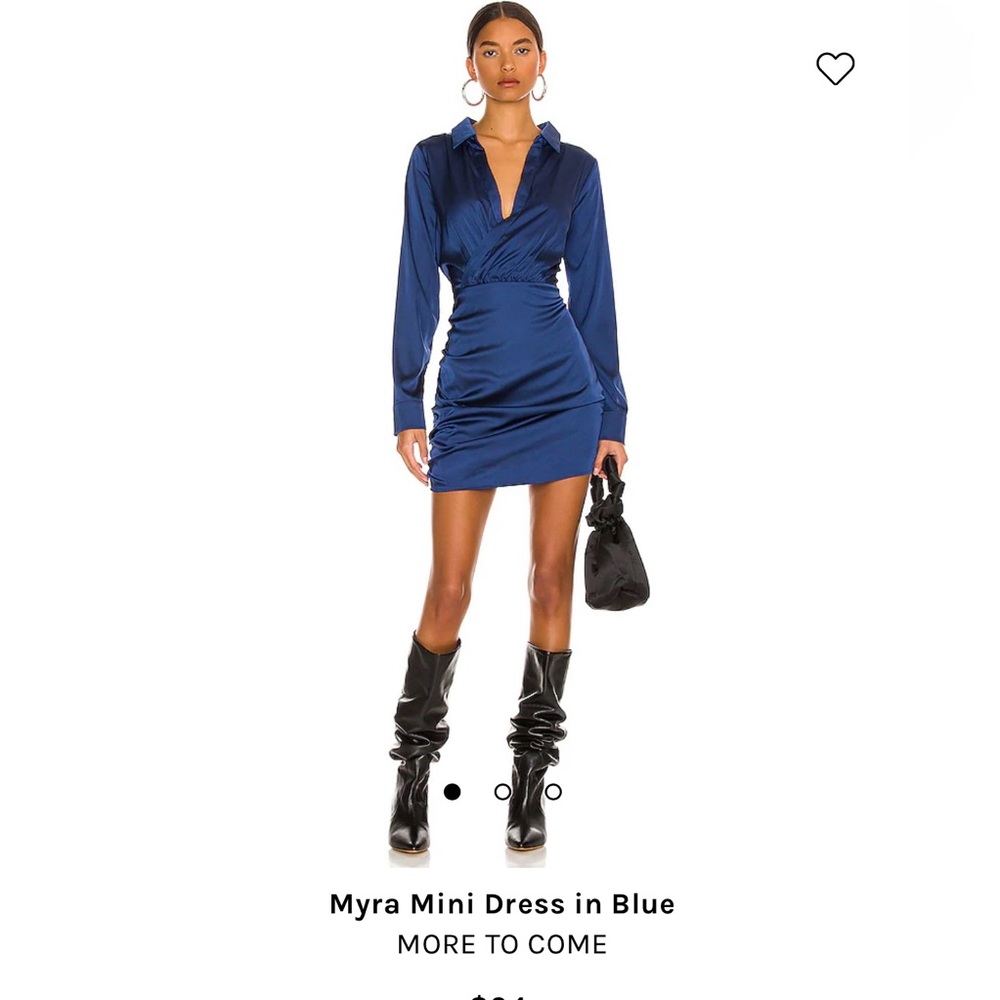 Blue mini dress